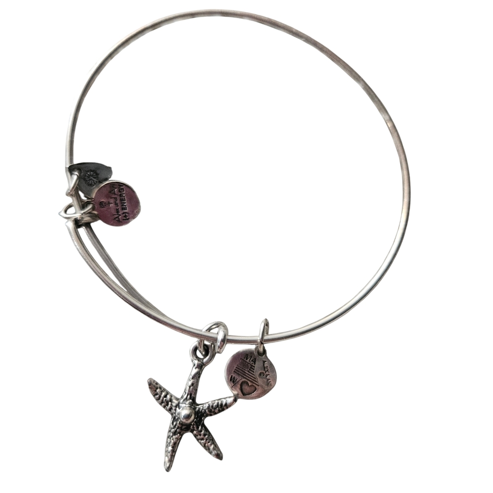 Alex and Ani Silver Starfish Charm Bracelet